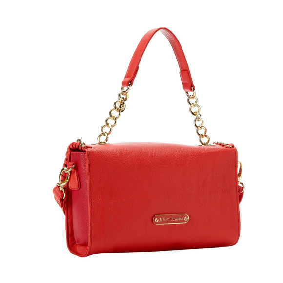 BETSEY JOHNSON Tough LoVE Bag BOW Gold Chain Purse - Picture 4 of 8